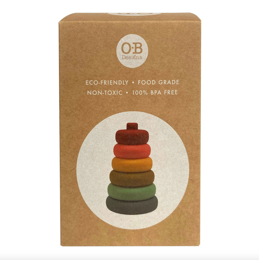 OB designs Silicone Stacker Tower | Cherry