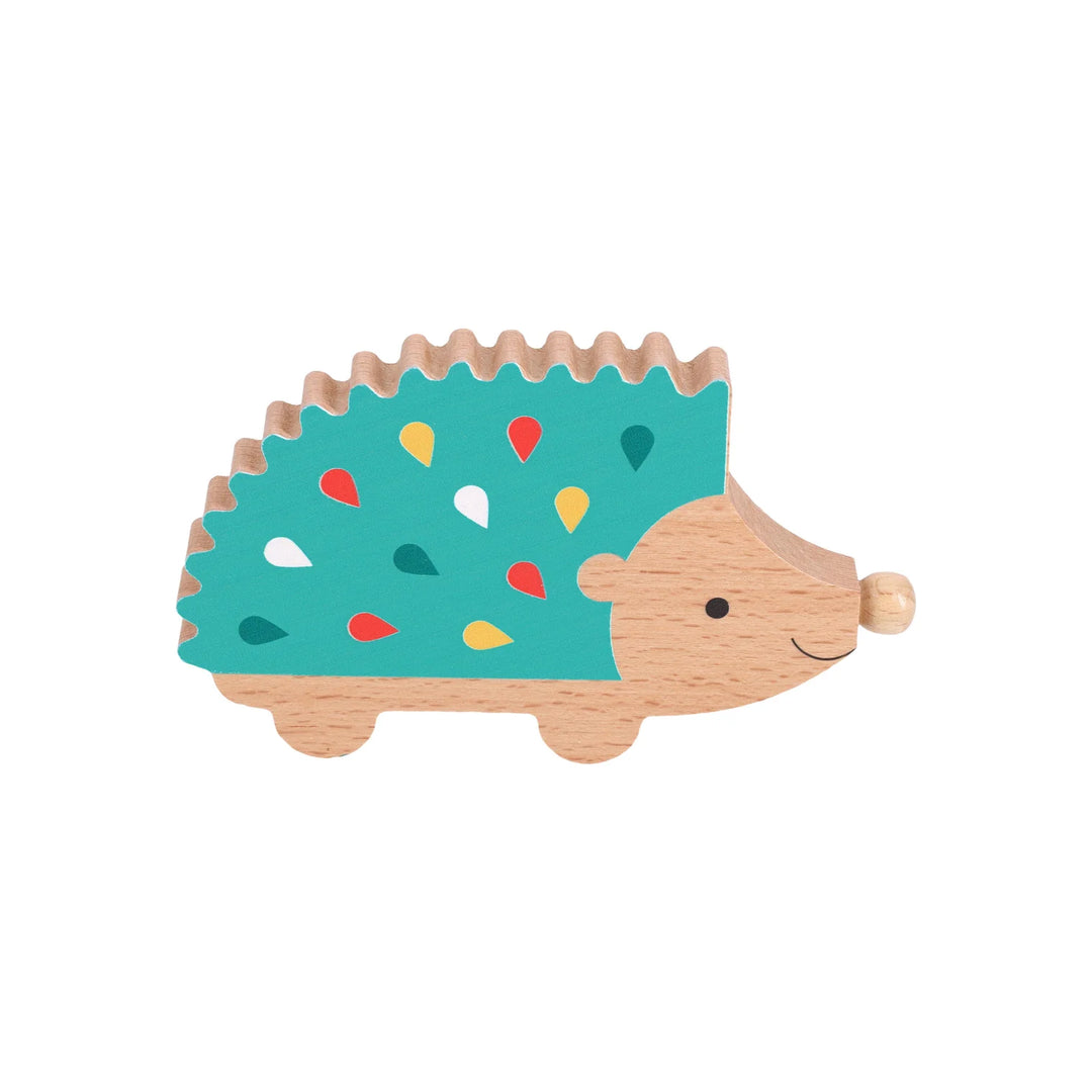 Petit Collage Happy Hedgehog Percussion Instrument Green
