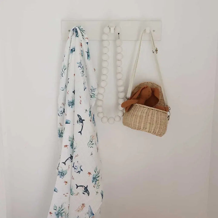 Organic Muslin Wrap Ocean