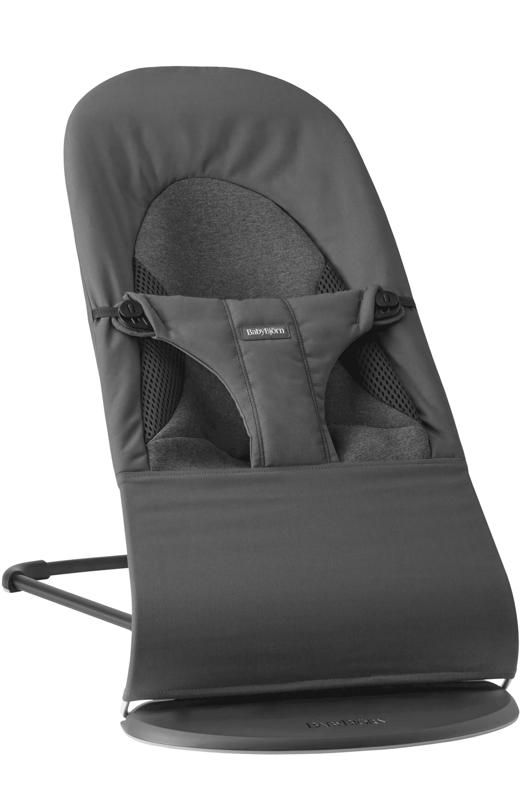 BabyBjorn Bouncer Balance Soft - Woven/Jersey, Tri-Fabric, Dark Grey