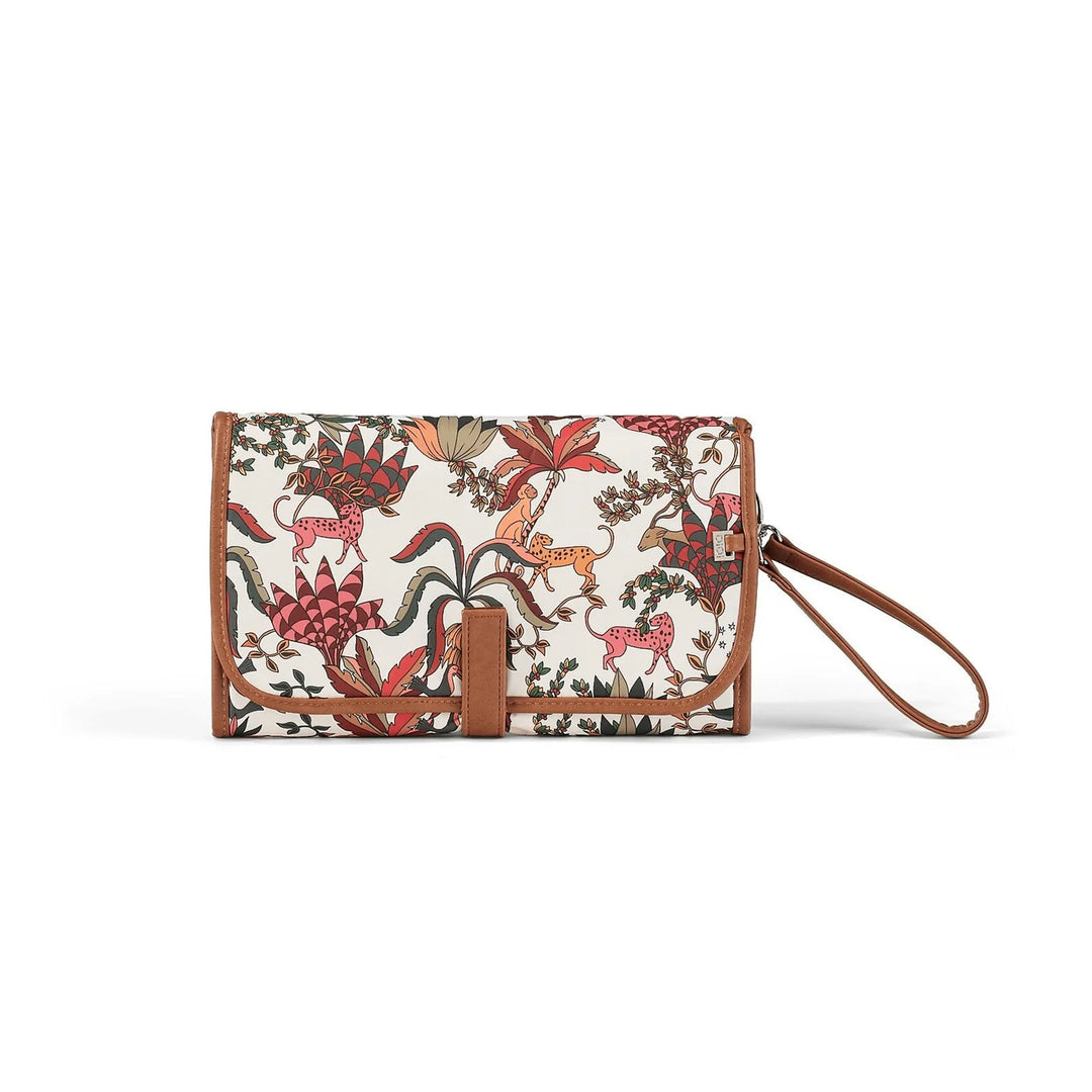 OiOi Change Mat Clutch - Jungle Cream/Tan