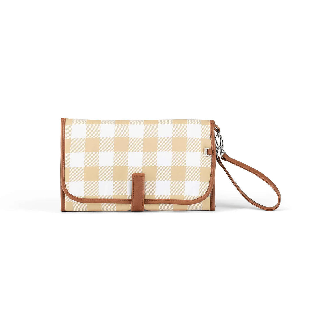 OiOi Change Mat Clutch - Beige Gingham