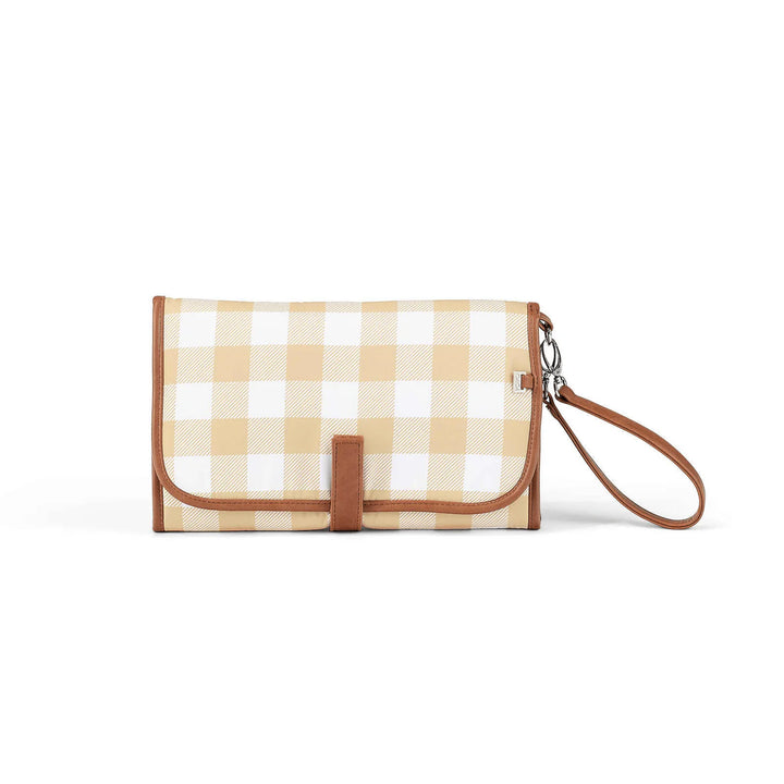 OiOi Change Mat Clutch - Beige Gingham