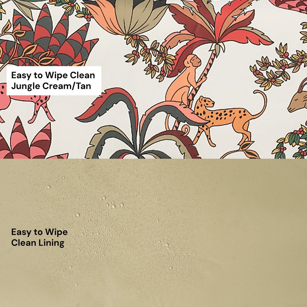 OiOi Change Mat Clutch - Jungle Cream/Tan