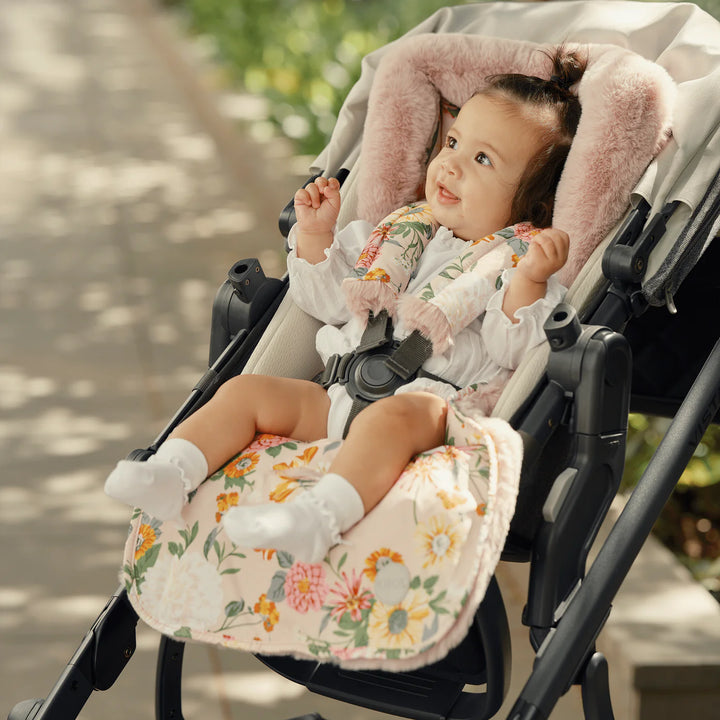 OiOi Cozy Fleece Pram Liner - Garden Party