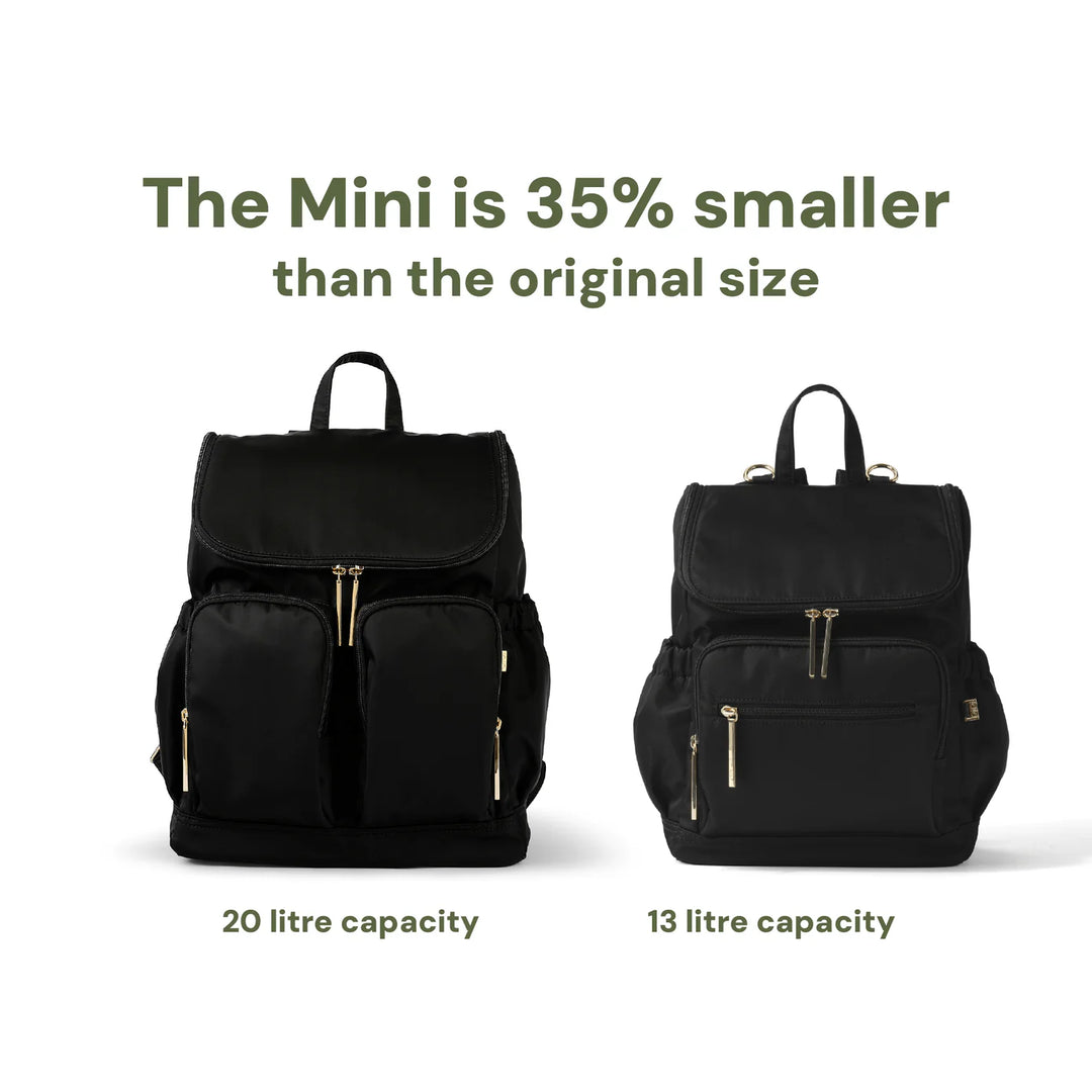 OiOi Signature Mini Backpack 2.0 - Black Nylon