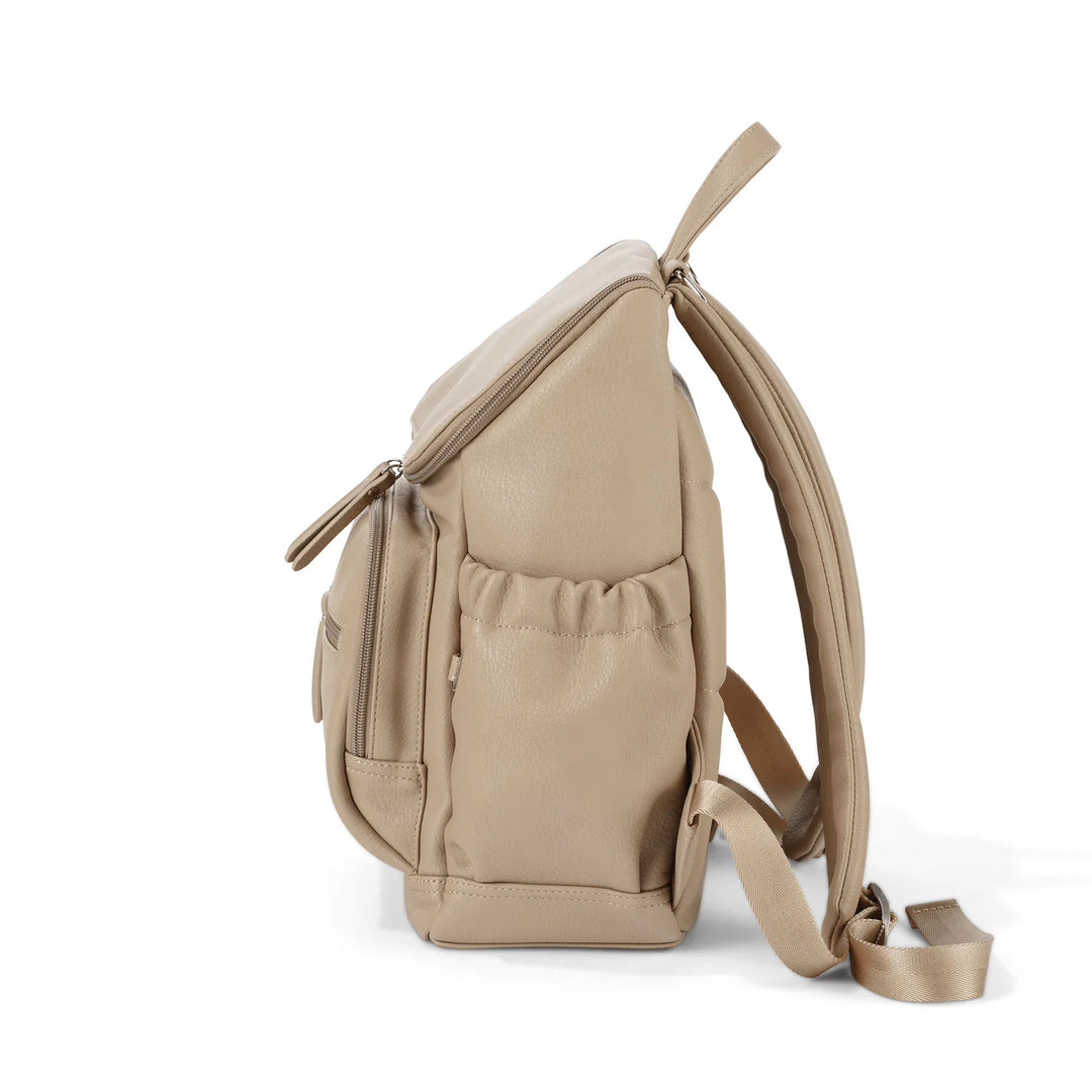 OiOi Signature Mini Backpack 2.0 - Oat Vegan Leather