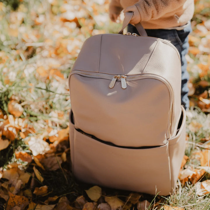 OiOi Multitasker Nappy Backpack - Oat Vegan Leather