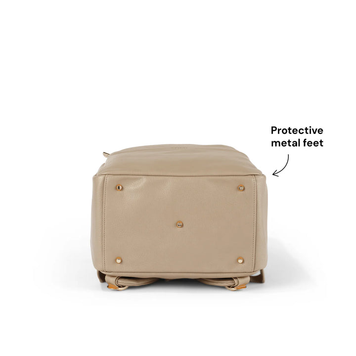 OiOi Multitasker Nappy Backpack - Oat Vegan Leather