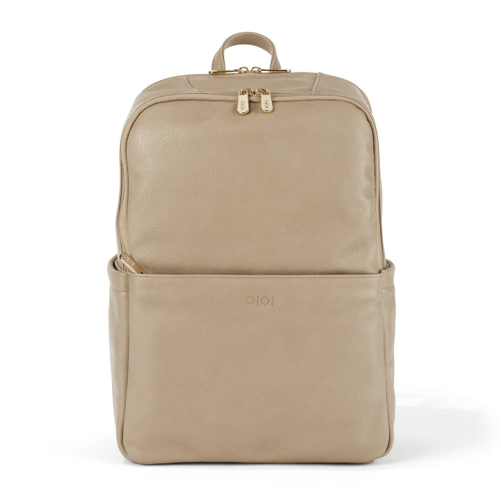 OiOi Multitasker Nappy Backpack - Oat Vegan Leather