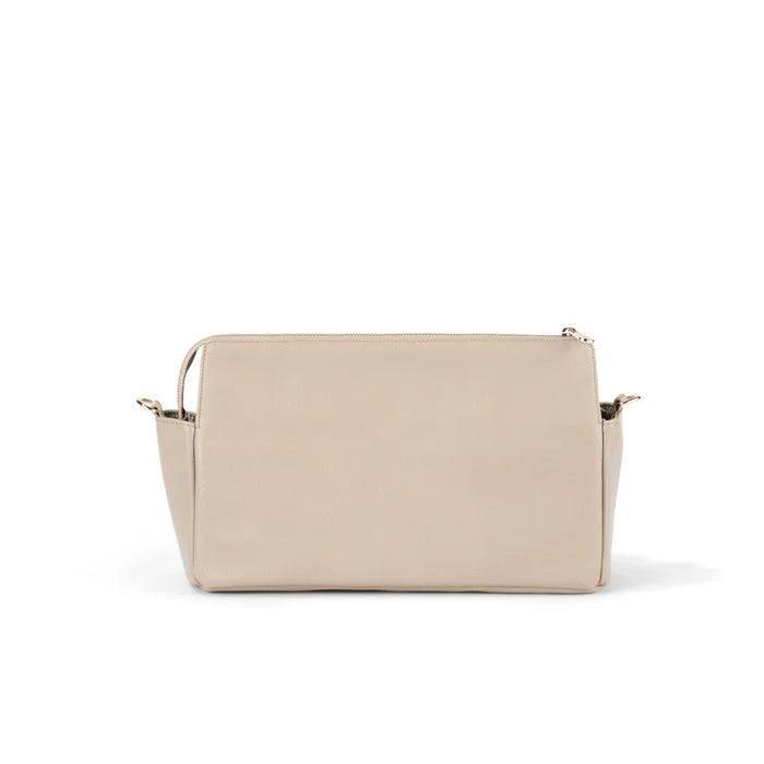 OiOi Multitasker Pram Caddy - Oat Vegan Leather