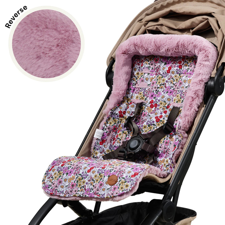 OiOi Cozy Fleece Pram Liner - Daisy