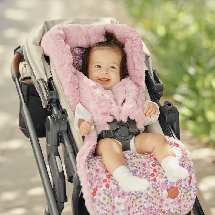 OiOi Cozy Fleece Pram Liner - Daisy
