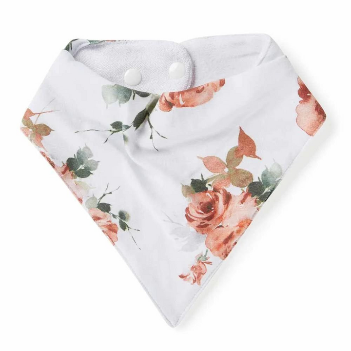 Organic Dribble Bib Rosebud