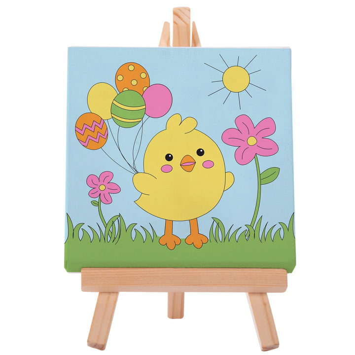 Discovery Zone Canvas Art Set - Chicks & Bunnies Assorted