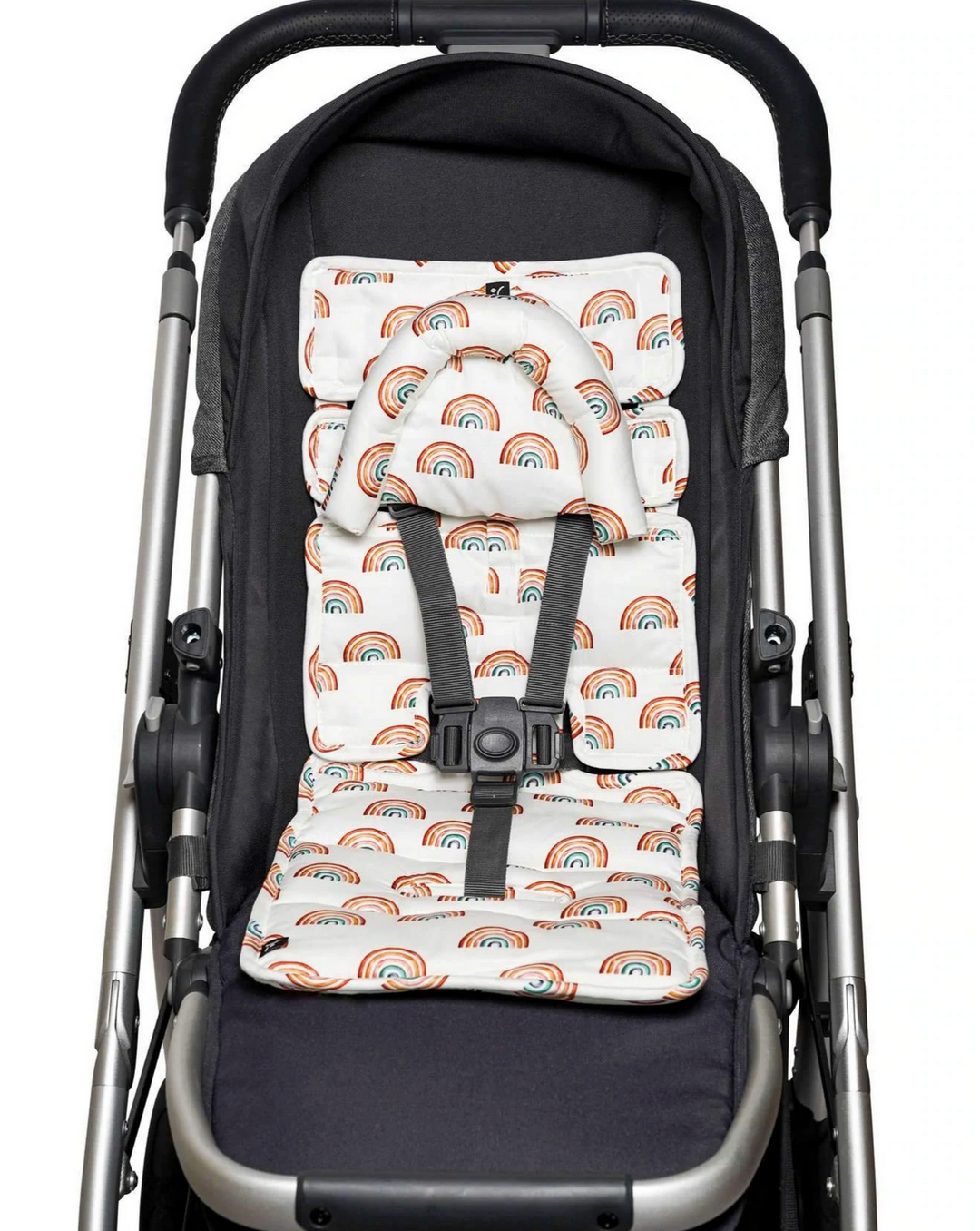 Outlookbaby Pram Liner with built in head support Earthy RAINBOWS