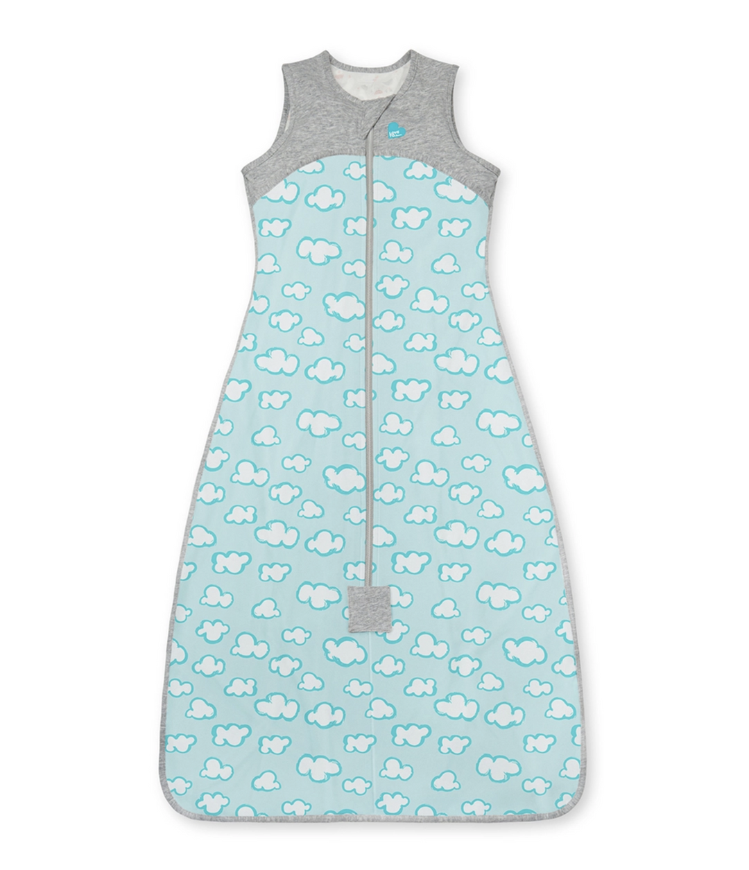 Organic Sleep Bag Lite 0.2 TOG-Turquoise Clouds