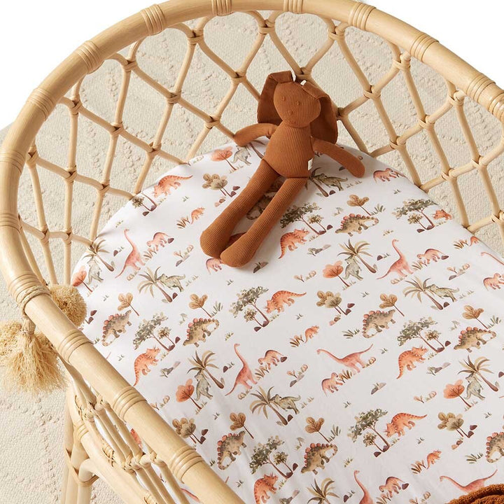 Bassinet Sheet / Change Pad Cover Dino