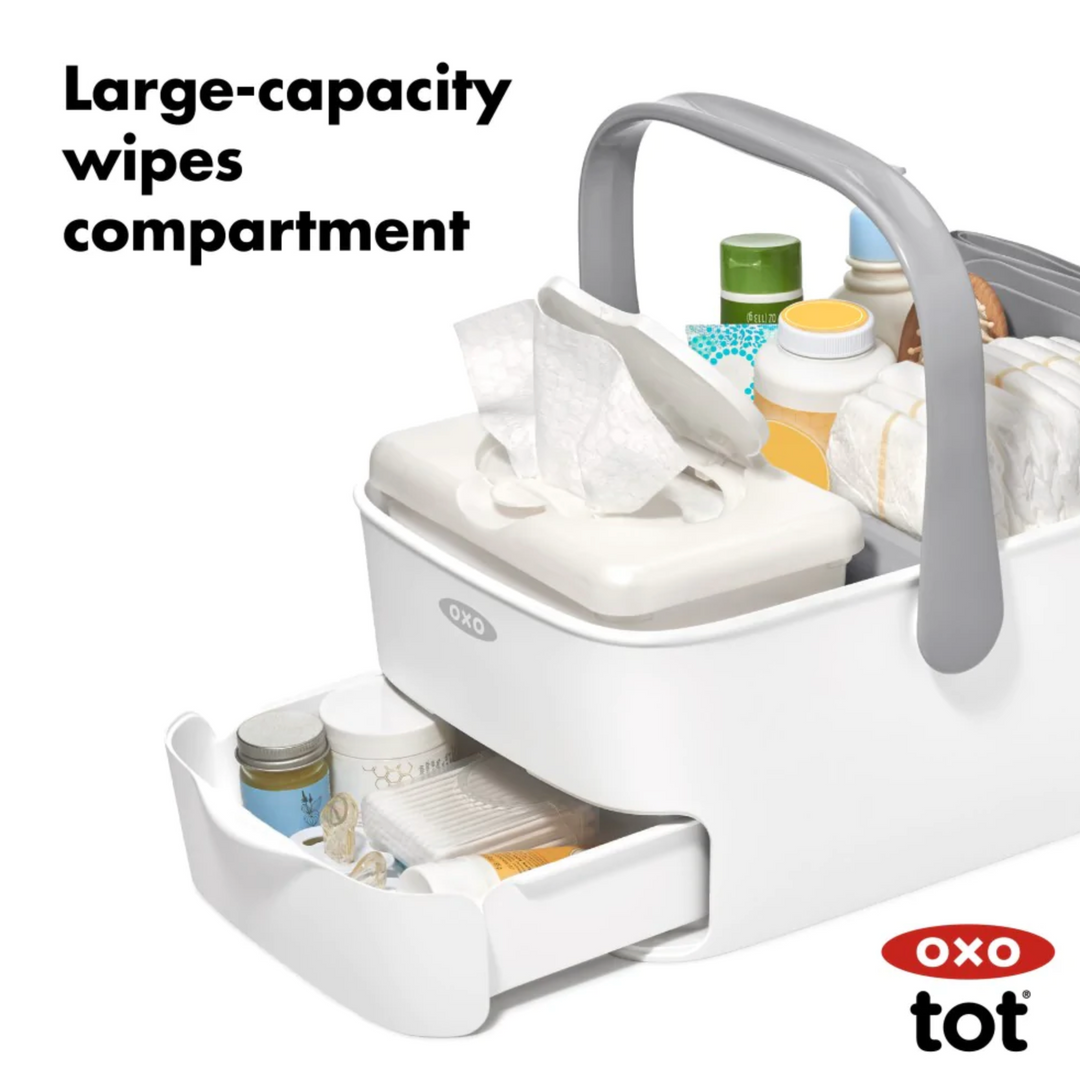 OXO Tot Diaper Caddy with Changing Mat - Grey
