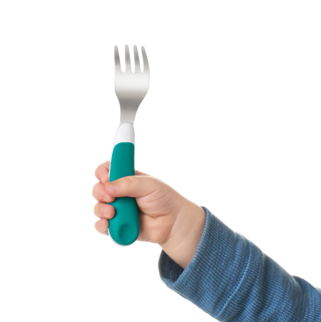 OXO Tot On the Go Fork And Spoon Set-Teal