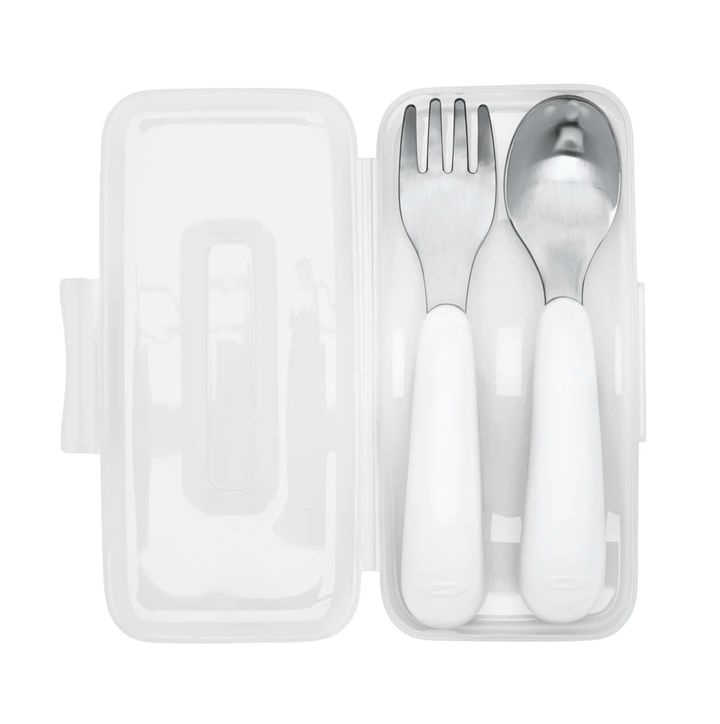 OXO Tot On the Go Fork And Spoon Set-Teal