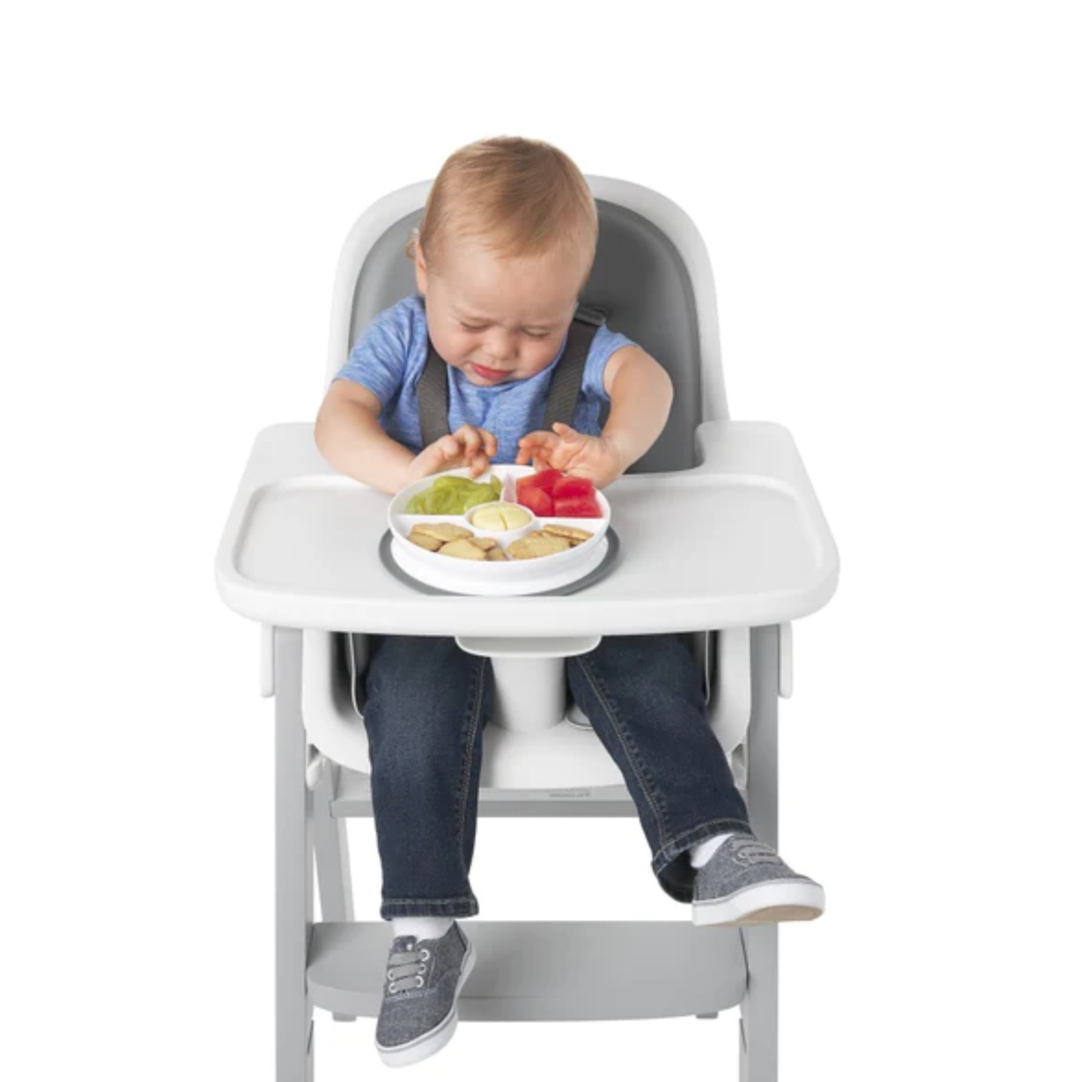 OXO TOT STICK & STAY DIVIDED PLATE Grey
