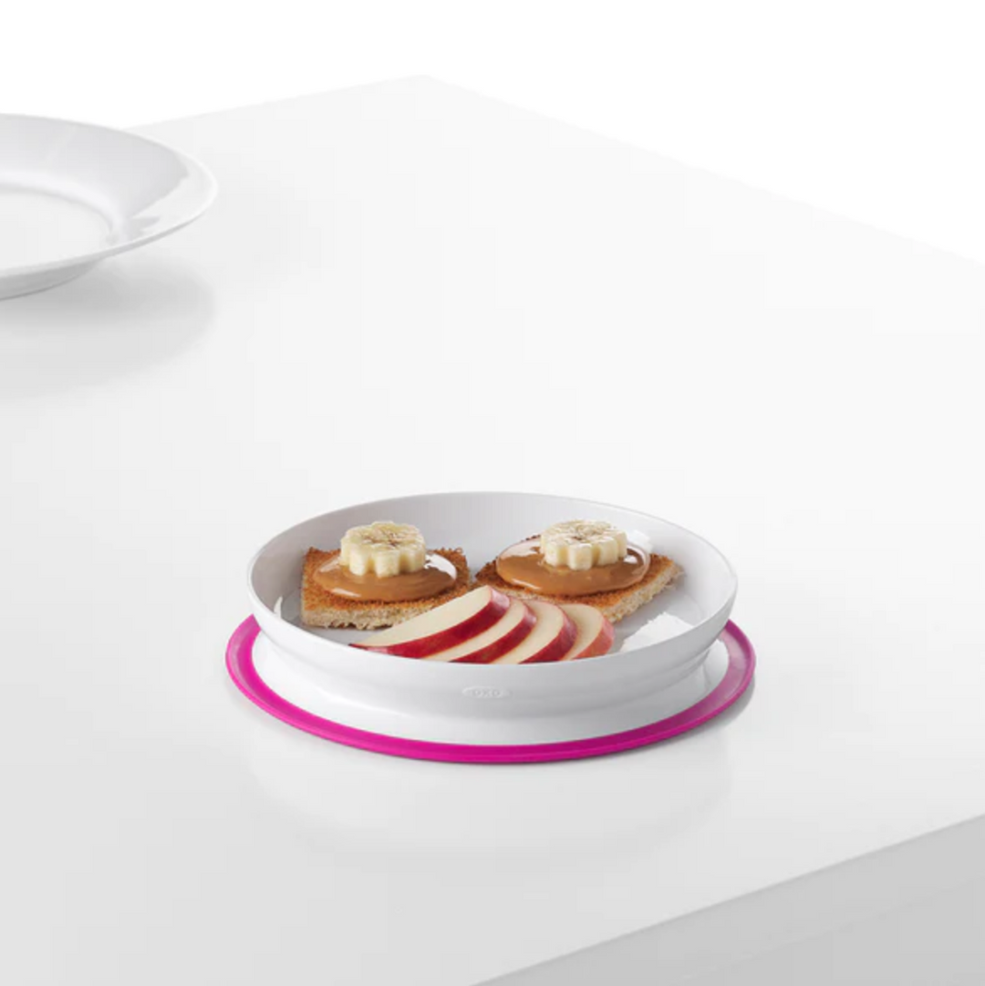 OXO TOT STICK & STAY SUCTION PLATE PINK
