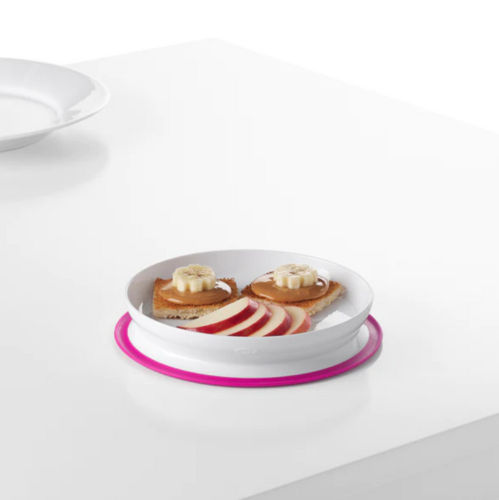 OXO TOT STICK & STAY SUCTION PLATE PINK