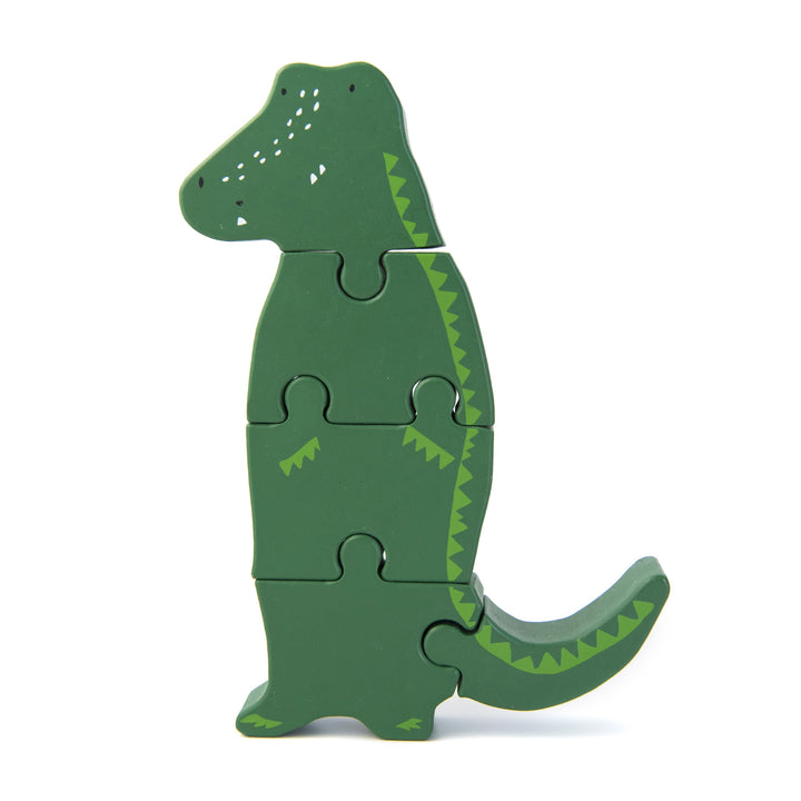 Trixie Wooden body puzzle-Mr. Crocodile-18 cm x 10 cm x 2cm