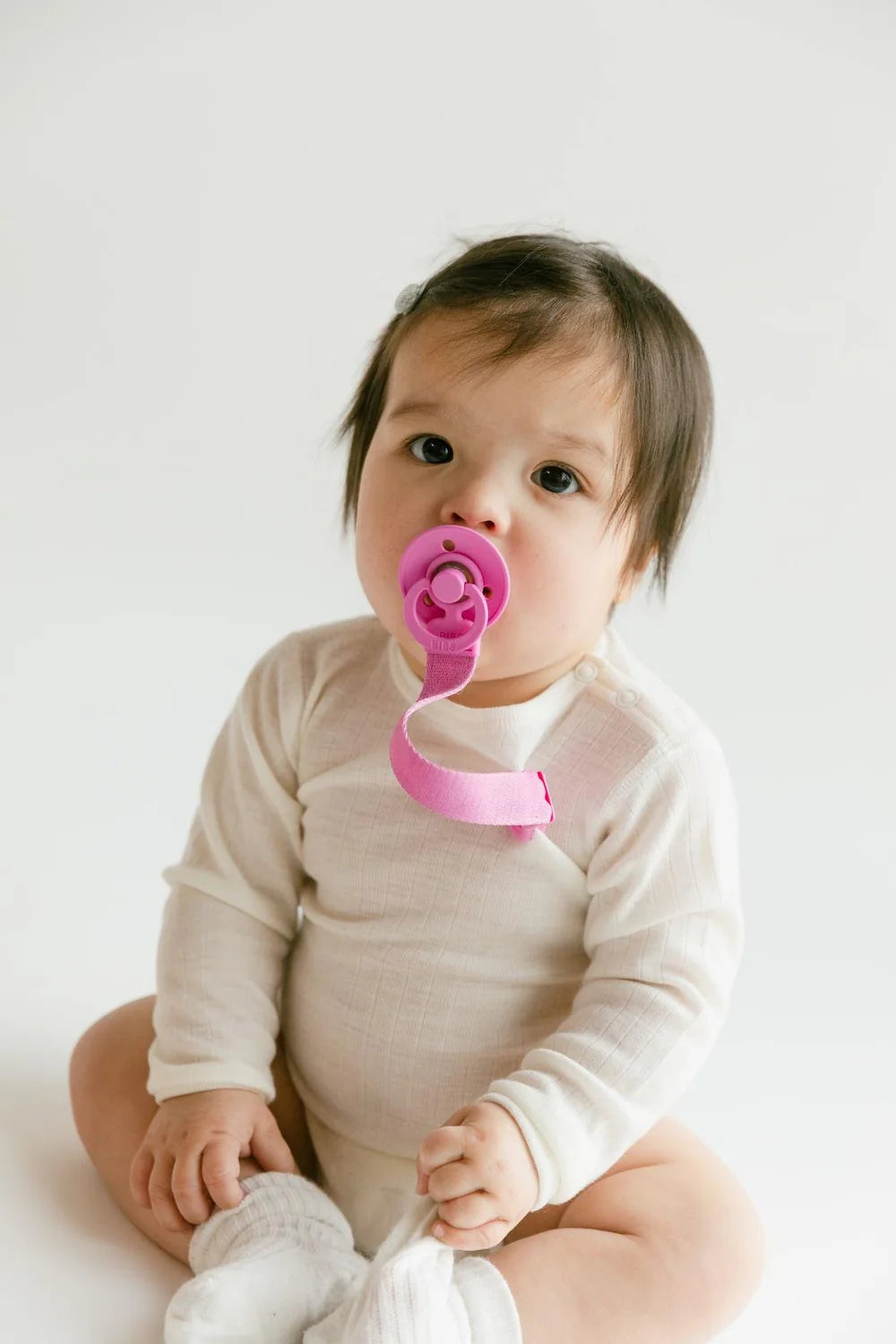 BIBS Pacifier Clip Loop - Bubblegum