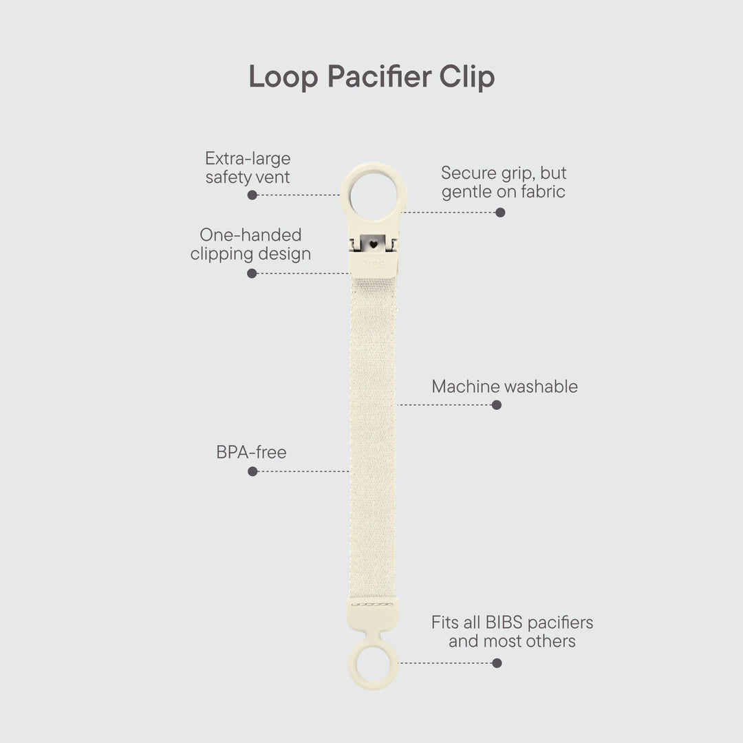 BIBS Pacifier Clip Loop - Petrol