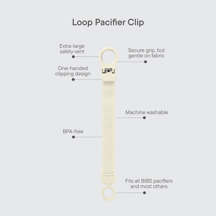 BIBS Pacifier Clip Loop - Petrol