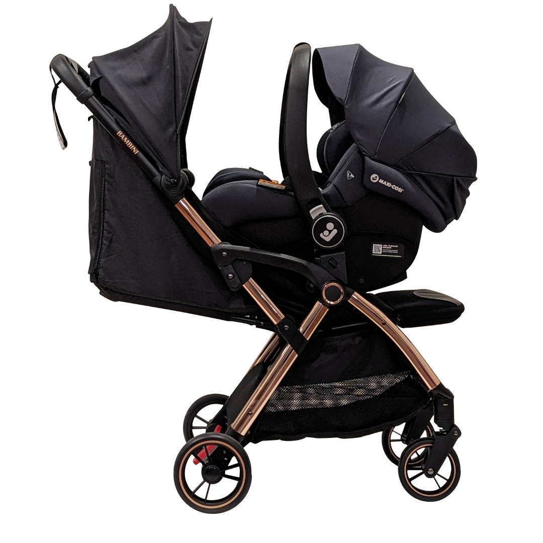 Bambini PARIS Travel Stroller-Black/Gold