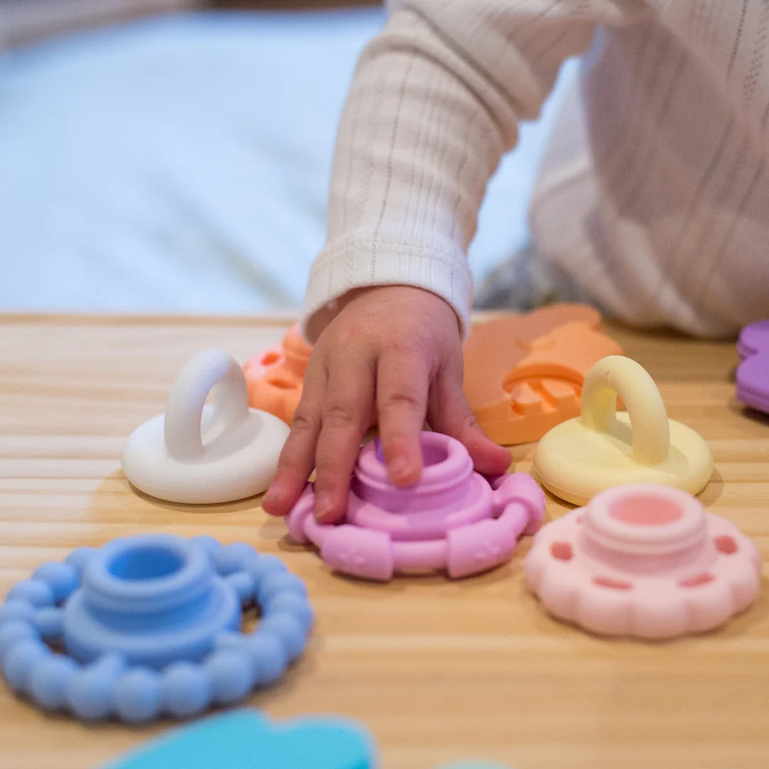 Jellystone Designs RAINBOW STACKER TEETHER & TOY - Gelato