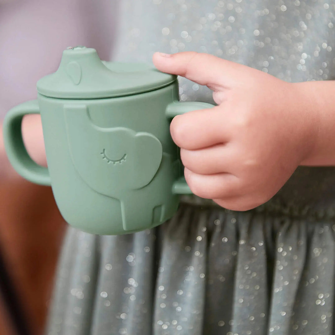Done by deer Peekaboo spout cup Elphee Green