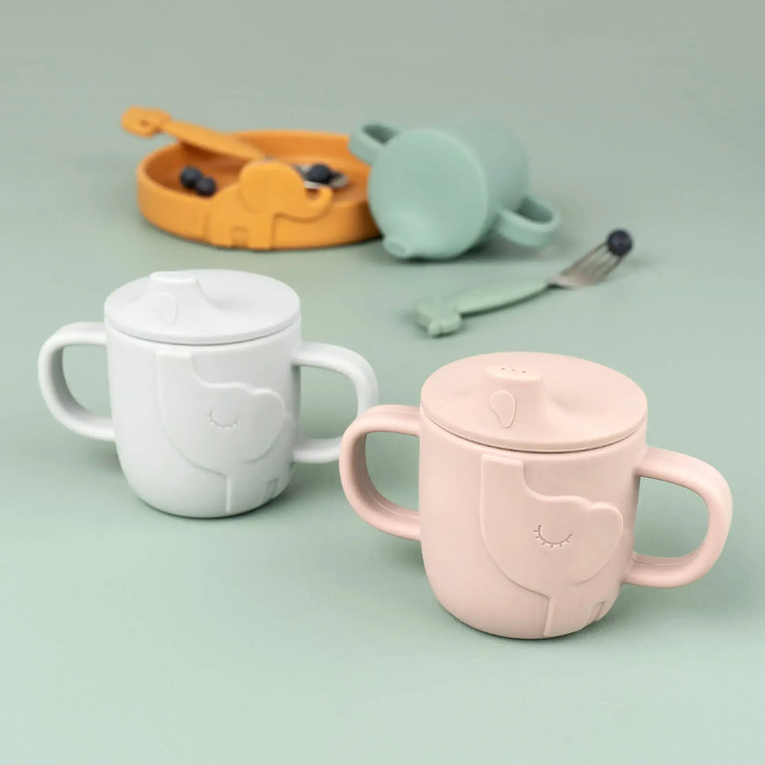 Done by deer Peekaboo spout cup Elphee Grey