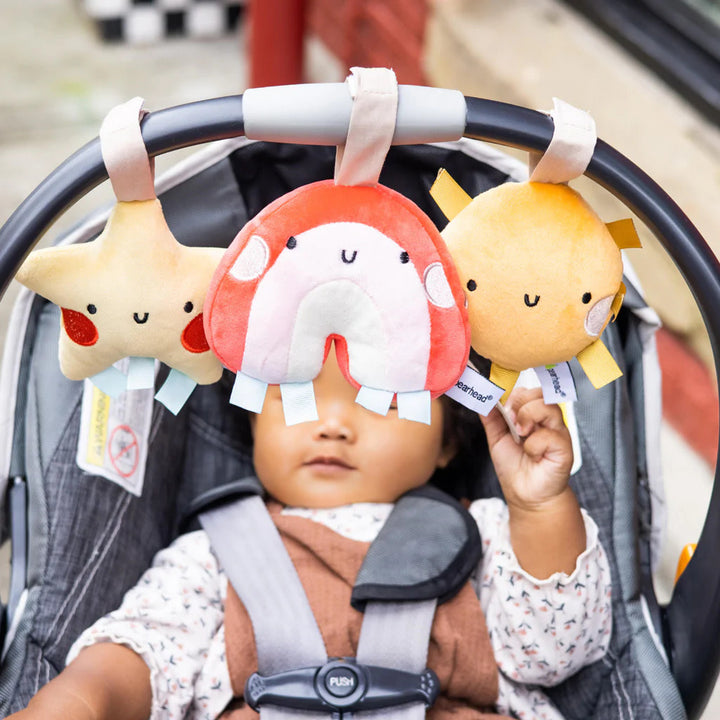 PEARHEAD STROLLER TOY SET OF 3 - RAINBOW