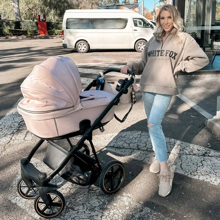 Bambini GENEVA Modern Pram - Pink/Black
