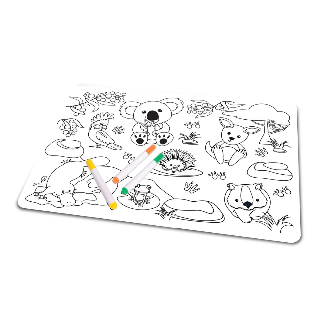 The Australian Collection Colour in Placemat - Aussie Animals