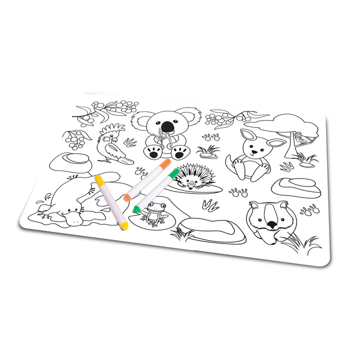 The Australian Collection Colour in Placemat - Aussie Animals