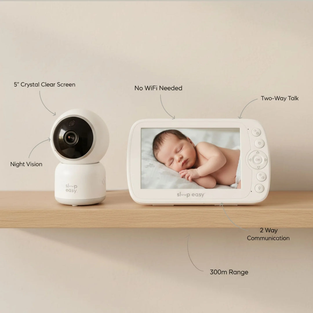 Babystudio Sleepeasy Sonno 5" (12.7cm) Crystal Clear Video Baby Monitor with Camera