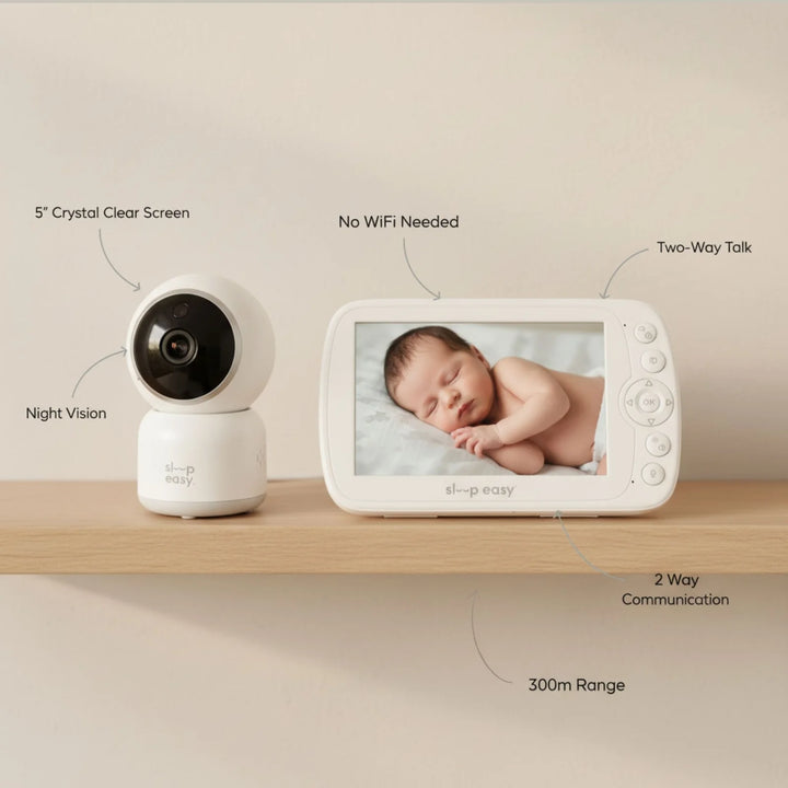 Babystudio Sleepeasy Sonno 5" (12.7cm) Crystal Clear Video Baby Monitor with Camera