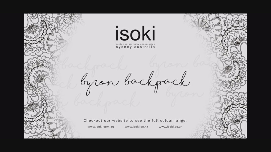 Isoki Byron Backpack Black Nylon