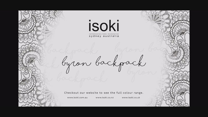 Isoki Byron Backpack Black Nylon