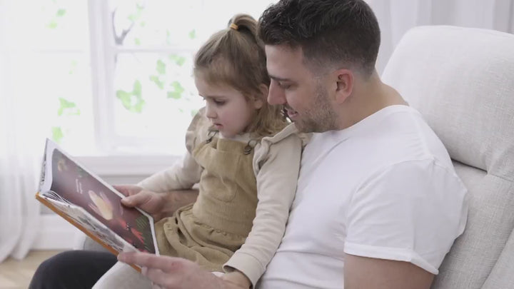 Il Tutto Henry Electric Recliner Glider Chair with USB - Egg Shell