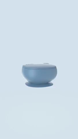 B.box  Silicone Bowl + Lid - Ocean