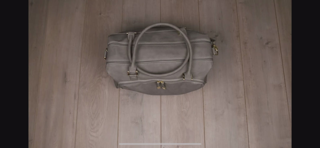 ISOKI DOUBLE ZIP SATCHEL EBONY