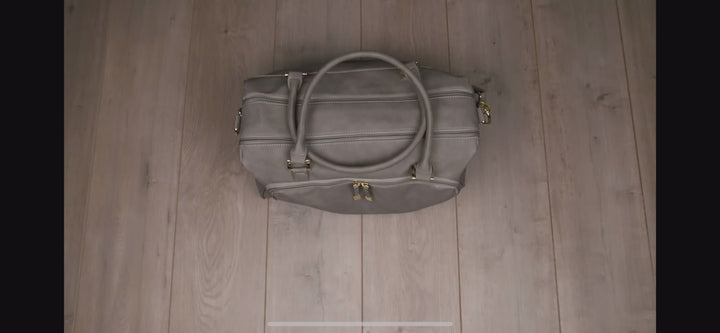 ISOKI DOUBLE ZIP SATCHEL EBONY