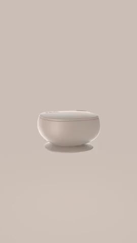 B.box  Silicone Bowl + Lid - latte