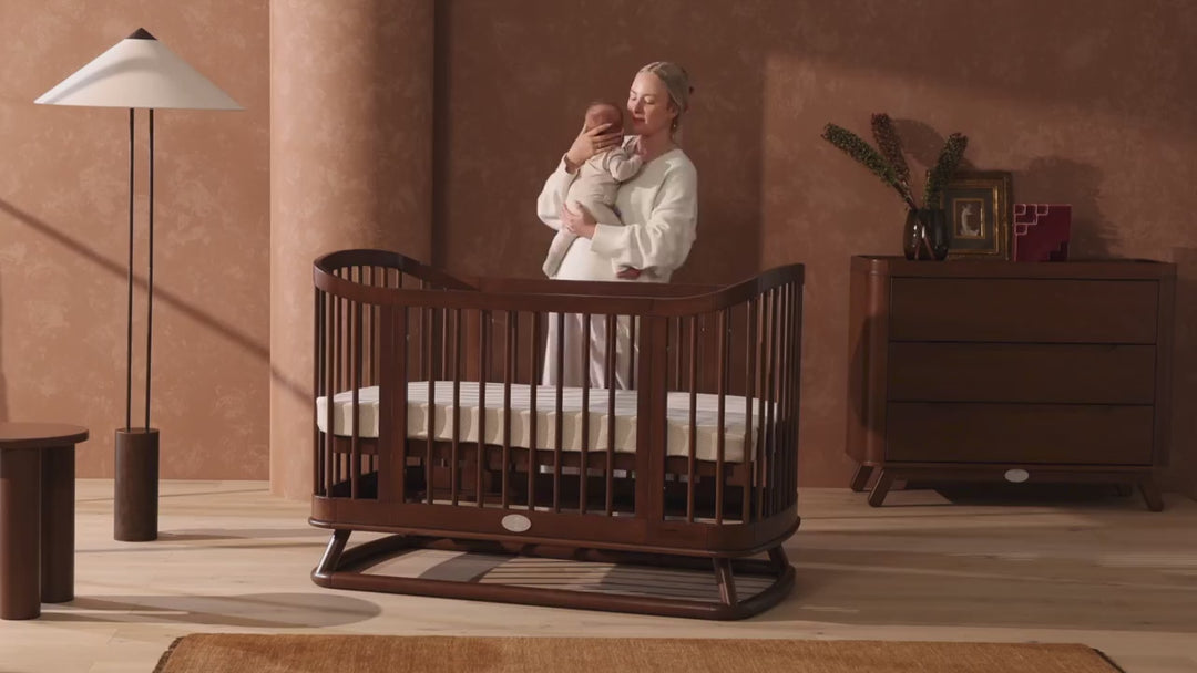 iL Tutto Luca Sustainable Timber Cot in Walnut